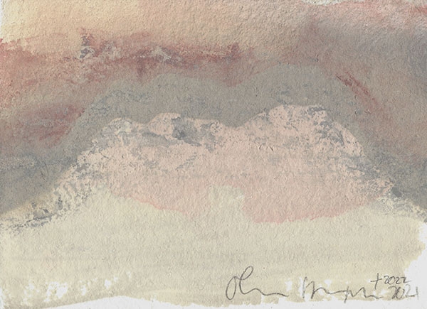 Technique mixte sur papier, 2022, 20,5 x 29.3 cm