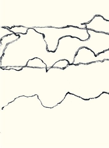 Félix Studinka - Chestnut Journal p.41, fusain sur papier, 29,7 x 21 cm