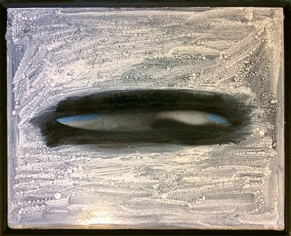 Ma vie est un roman, 2018, laque sur toile, 41 X51 cm