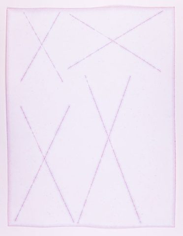 Marronnier, 2024, pigments colorés sur papier aquarelle, 31x 23,5 cm