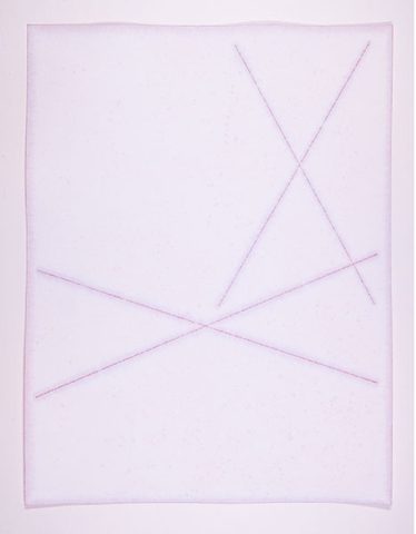 Marronnier, 2024, pigments colorés sur papier aquarelle, 31x 23,5 cm