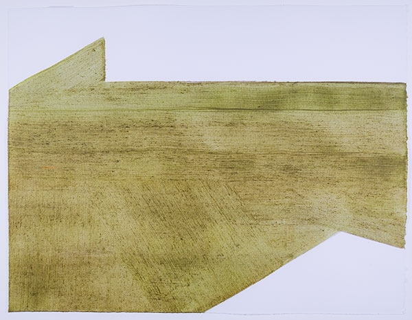 Paysage invisible, 2024, technique mixte sur papier, 38 x 49 cm