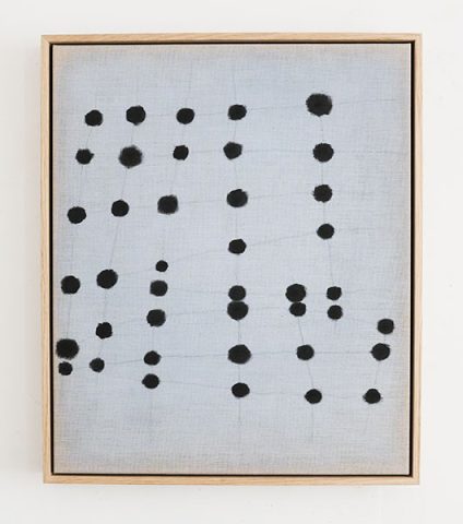 Marronnier, 2024, technique mixte sur toile, 60 x 50 cm