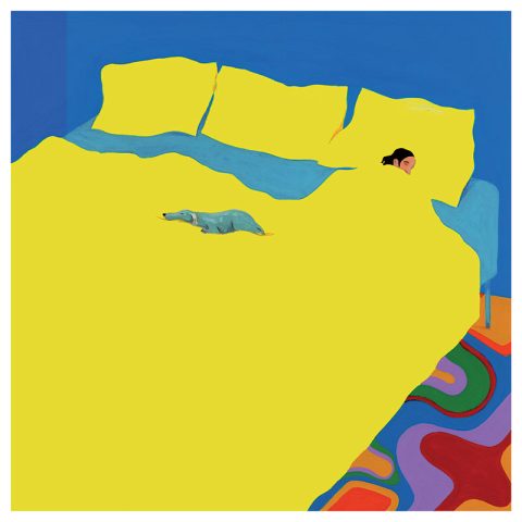 Une chambre à soi, gouache sur papier, 50x50cm