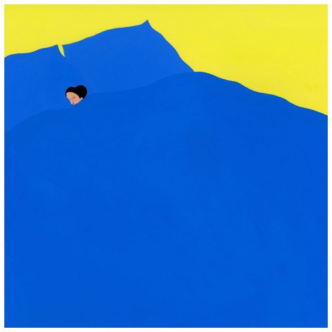 Une chambre à soi, gouache sur papier, 50x50cm